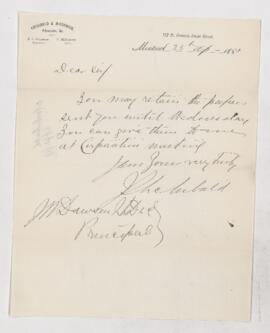 Letter, 25 April 1881