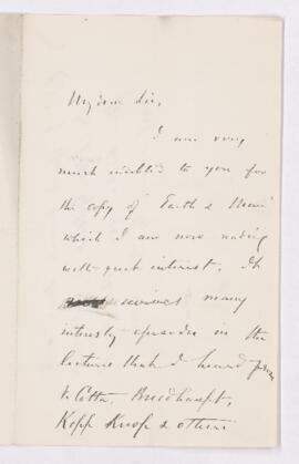 Letter, 31 October 1882