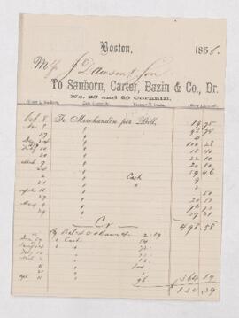 Account, 11 April 1856