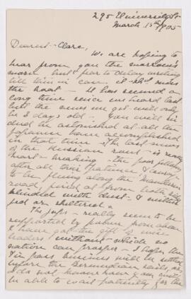 Letter, 13 March 1905