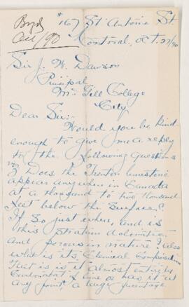 Letter, 27 October 1890