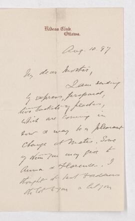 Letter, 10 August 1897