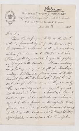 Letter, 25 November 1881