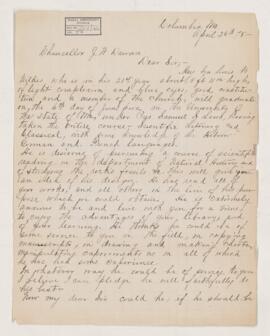 Letter, 26 April 1878