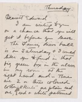 Undated letter