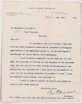 Letter, 8 June 1889
