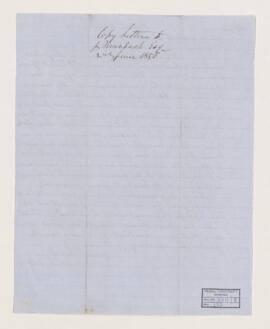 Letter, 2 June 1856