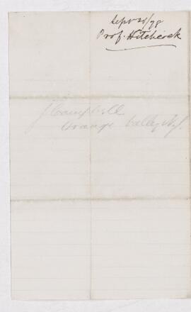 Letter from C.H. Hitchcock to B.J. Harrington.