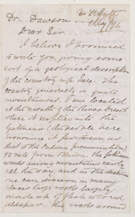 Letter, May 1876