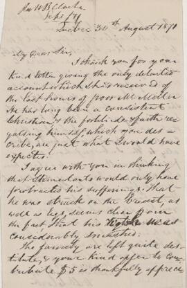 Letter, 30 August 1871