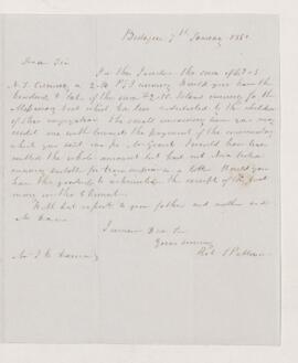 Letter, 7 January 1850