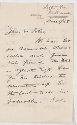 Letter, 1 June 1888