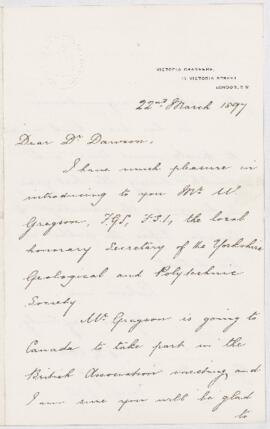 Letter, 22 March 1897