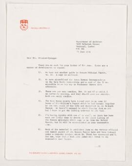 Letter, 17 June 1976