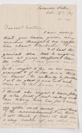 Letter, 28 October 1894