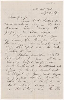 Letter, 21 April 1871