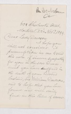 Letter, 22 November 1899