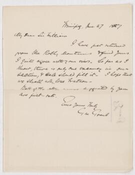 Letter, 27 June 1887