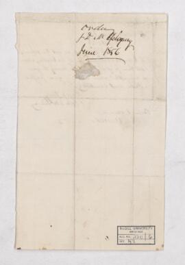 Order, 16 January 1856