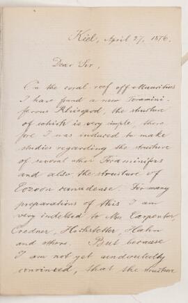 Letter, 27 April 1876
