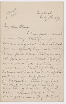 Letter, 8 July 1898