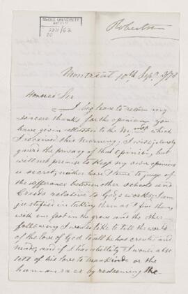 Letter, 10 September 1878