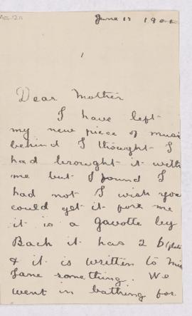 Letter, 17 June 1901