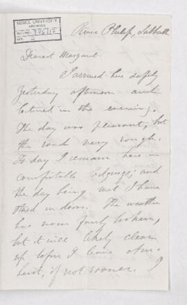 Letter from John William Dawson