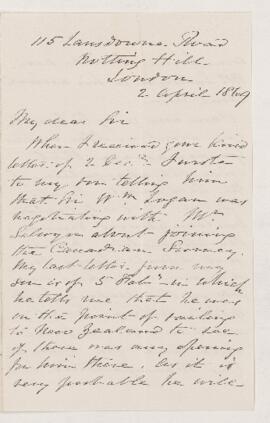 Letter, 2 April 1869