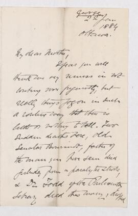 Letter, 22 January 1884