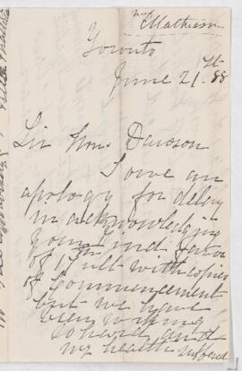 Letter, 21 June 1888