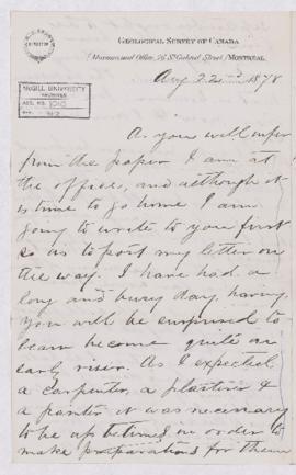 Letter, 22 August 1878