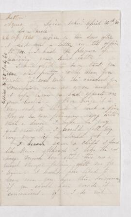 Letter, 26 April 1860