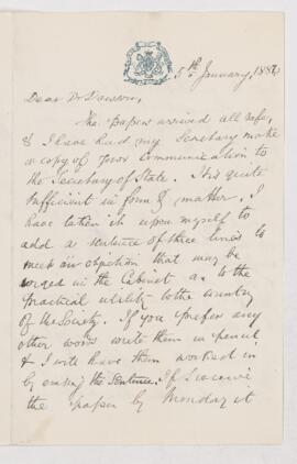 Letter, 5 January 1882