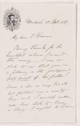 Letter from P.J.O. Chauveau