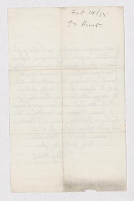 Letter from T.S. Hunt to B.J. Harrington, written from Montreal.