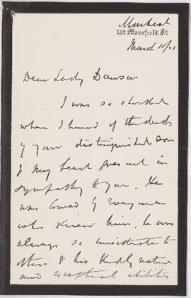 Letter, 10 March 1901