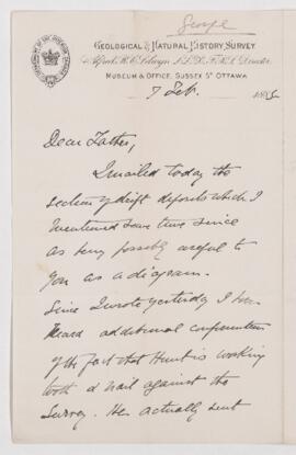 Letter, 7 February 1885