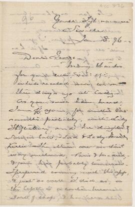 Letter, 8 January 1896