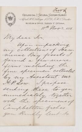 Letter, 11 November 1881