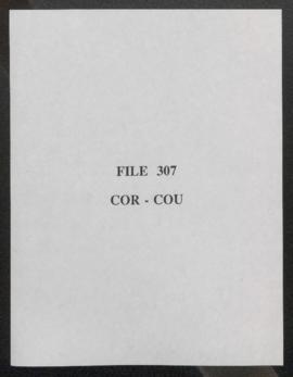 Correspondence - "COR - COU"