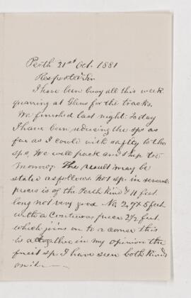 Letter, 21 October 1881