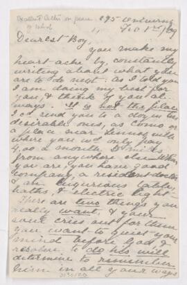 Letter, 1 February 1909