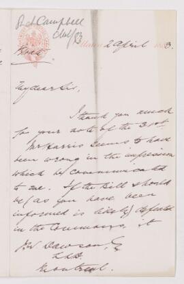 Letter, 2 April 1883