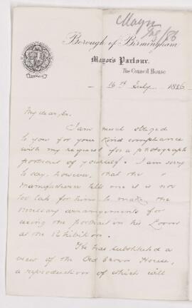 Letter, 16 July 1886