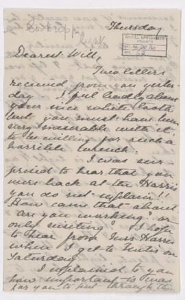 Letter, undated