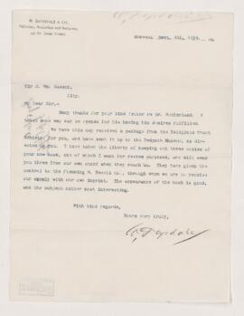 Letter, 8 September 1894