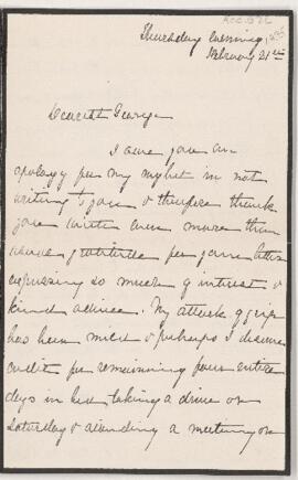 Letter, 21 February 1895