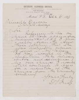 Letter, 6 December 1883