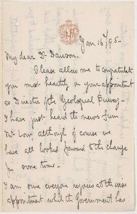 Letter, 16 January 1895